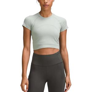 Футболка Swiftly Tech укороченная Lululemon, Jade Lime/Jdgr