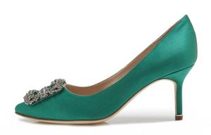 Туфли-лодочки Hangisi 90mm Satin MANOLO BLAHNIK