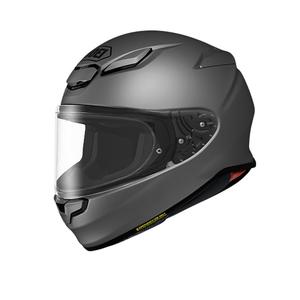 Сертифицированный CCC шлем полнолицевой из композитного волокна с одинарным визором для города, гонок и трека SHOEI, серый