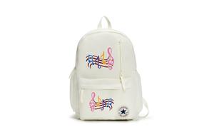 Converse Полиэстеровый рюкзак унисекс белый Слипи Беар, Five-Line Staff