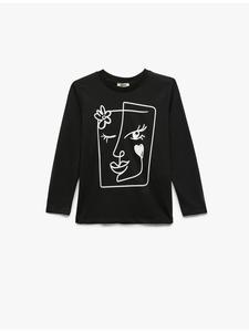 Футболка LS черного цвета KOTON