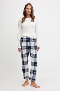 Хлопковая пижама Fila, бежевый