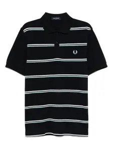 Рубашка поло с вышитым логотипом Fred Perry, синий