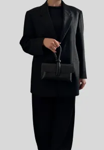 Клатч с плечевым ремнем в виде доллара. Chicca Borse, Nero