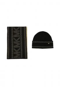 Шапка MICHAEL Michael Kors SIGNATURE SPORT TAPE CUFF SET, Open Miscellaneous/Black