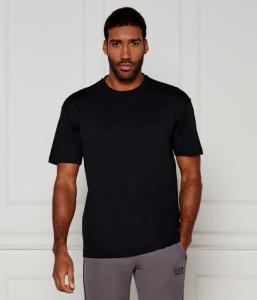 Футболка мужская Ea7 свободного кроя однотонная, черный