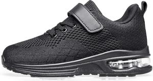 Детские кроссовки Anlarach для малышей, мальчиков и девочек, спортивные беговые кроссовки с воздушной подушкой для малышей/маленьких детей/старших детей, черный