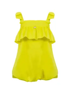 Платье с оборками и завязками Lapin House, желтый