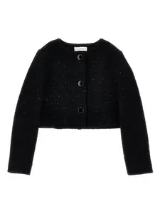 Укороченная куртка Monnalisa, черный