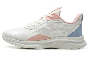 QIAODAN Амортизирующие противоскользящие кроссовки Low Top для женщин White Pink