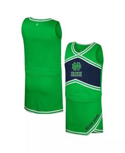 Большие девочки зеленый Notre Dame Fighting ирландский чирлидер топ юбка комплект Colosseum