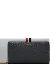 Кошелек на молнии THOM BROWNE, серый
