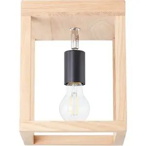 Бриллиантовый потолочный светильник Nerea E27 1 шт. 25 x 20 x 20 см, E27, дерево/металл, масло дуб Brilliant, Holzfarben