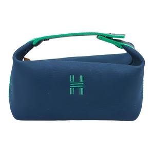 Сумка для хранения косметички Bride-a-Brac Canvas малого размера мужская морская синяя HERMES