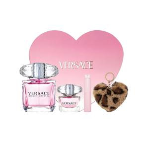 VERSACE розовый crystal diamond женский комплект одежды в форме сердца туалетная вода цветочно-фруктовый