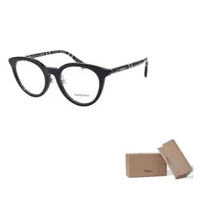 Burberry Круглая оправа для очков женская черная, Black