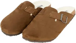 Мужские сабо Springfield из овчины с пряжкой, бежевый