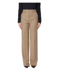 Широкие брюки Ламбро Max Mara Studio, бежевый