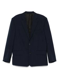 Полосатый блейзер Balenciaga, синий