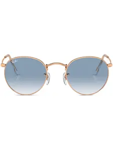 Солнцезащитные очки Round в круглой оправе Ray-Ban, золотой