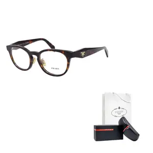 PRADA Круглая оправа для очков Женская черепаховая, Tortoiseshell