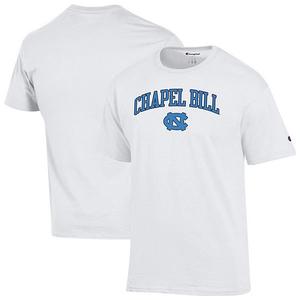 Мужская белая футболка north carolina tar heels chapel bill Champion