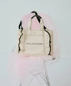 Большая сумка-тоут с оборками Jill By Jill Stuart, цвет White