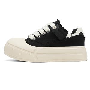 MOMGOG Низкие кроссовки для скейтбординга унисекс, черные