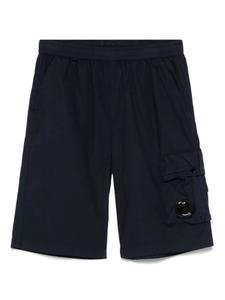 C.P. Company Kids шорты с декором Lens, синий