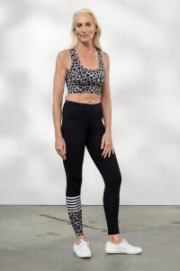 HEY HONEY Леггинсы в стиле серфинга Leo Stone с 4-сторонней растяжкой и удобным поясом, корректирующими фигуру