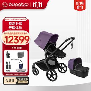 Bugaboo FOX5 Renew High Landscape Stroller с откидывающимся сиденьем, реверсивная детская коляска, черная рама, черное сиденье, Astral Purple Fox5Renew