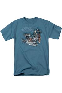 Футболка с коротким рукавом для взрослых DC Comics Super Mind Gildan, цвет slate