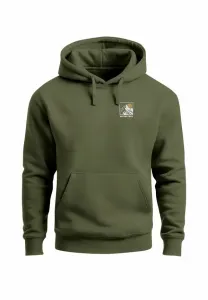 Худи с принтом wanderd himalaya rückendruck Neverless, Oliv