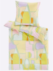Постельное белье с принтом в цветах резеда и лимон Heine, 155 x 220 + 80 x 80 см