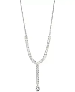 Y-Образное ожерелье с удлинителем из стеклянного камня Givenchy, white