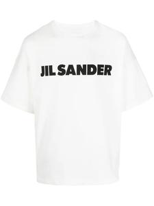 Футболка с короткими рукавами и логотипом Jil Sander, белый