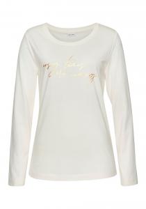 Пижамная рубашка LASCANA, белый