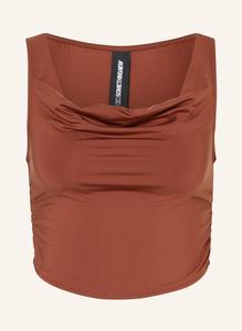 Укороченный топ snmila Somethingnew, коричневый