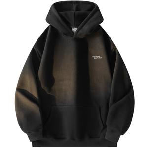 Толстовка Unisex Hooded Thickened Heavyweight Mackyo, черный fleece-lined (309-1-2510)