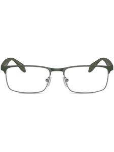 Emporio Armani очки в прямоугольной оправе, зеленый