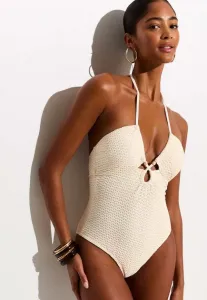 Купальник с завязками на шее New Look, Off White