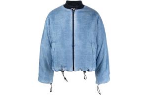 DIESEL Замковая бомбер куртка с принтом, Blue