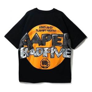 Футболка x aape badfive графическая свободная футболка Li-Ning, черный