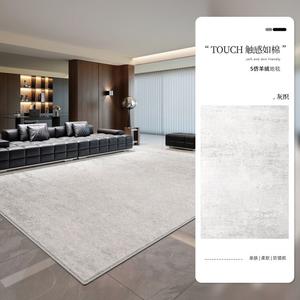 Xinglianxin Ковер 200×300 см из искусственной шерсти, серый, для гостиной, стиль итальянский модерн, моющийся, водонепроницаемый