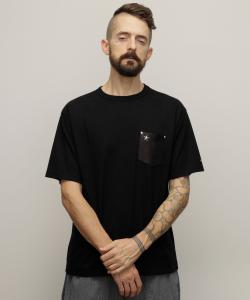 Кожаная футболка с карманом One Star / One Star Leather Pocket T-Shirt