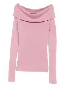 Рифленый свитер LIU JO, розовый