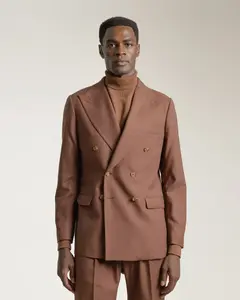 Мужской пиджак терракотового цвета, неструктурированный, приталенный PuroEgo