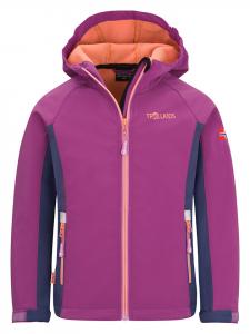 Куртка софтшелл Trollkids Kristiansand, фиолетовый