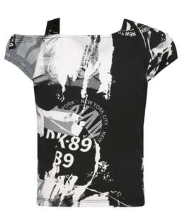 Футболка модная Regular fit Dkny Kids, черный