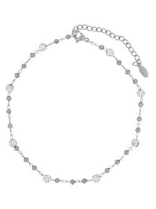 Adeliás Женский кулон из нержавеющей стали с жемчужиной, серебристый